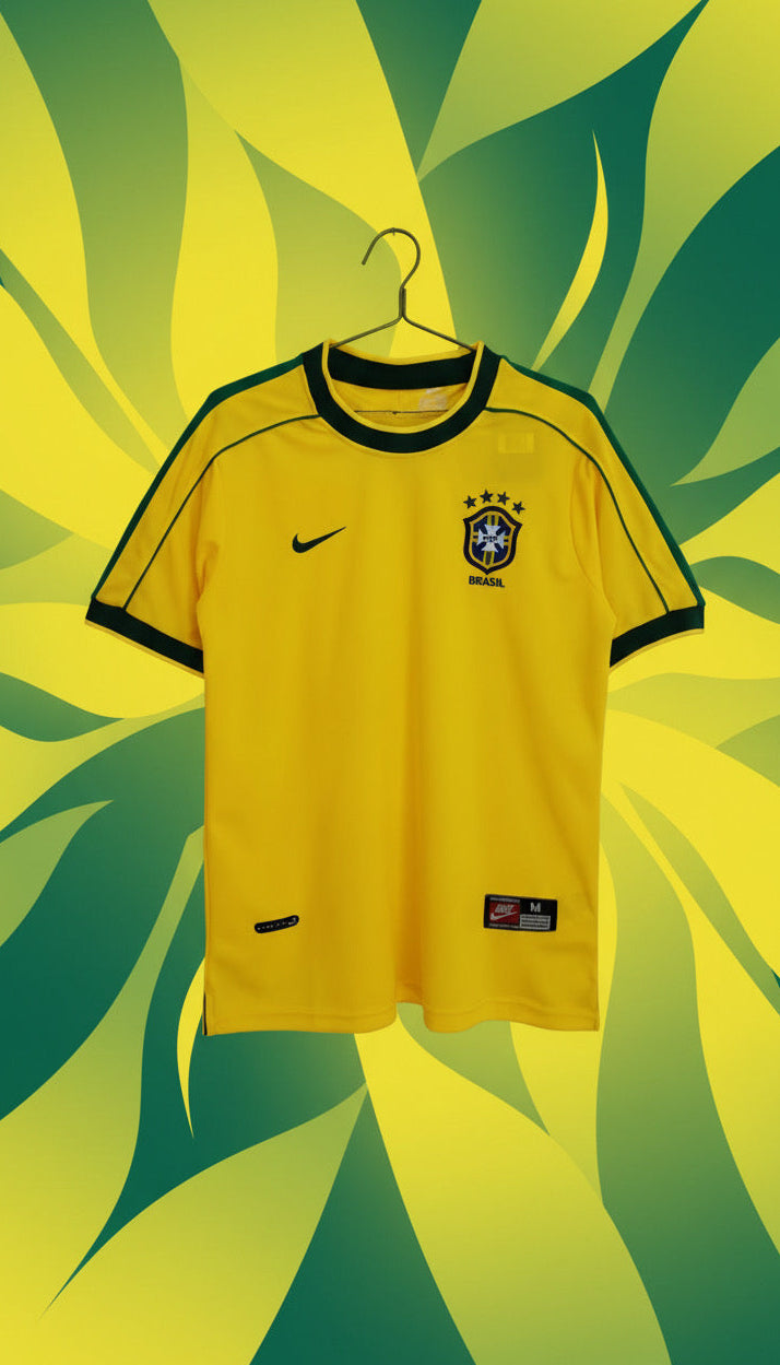 Brazil Home Retro Jersey 1998