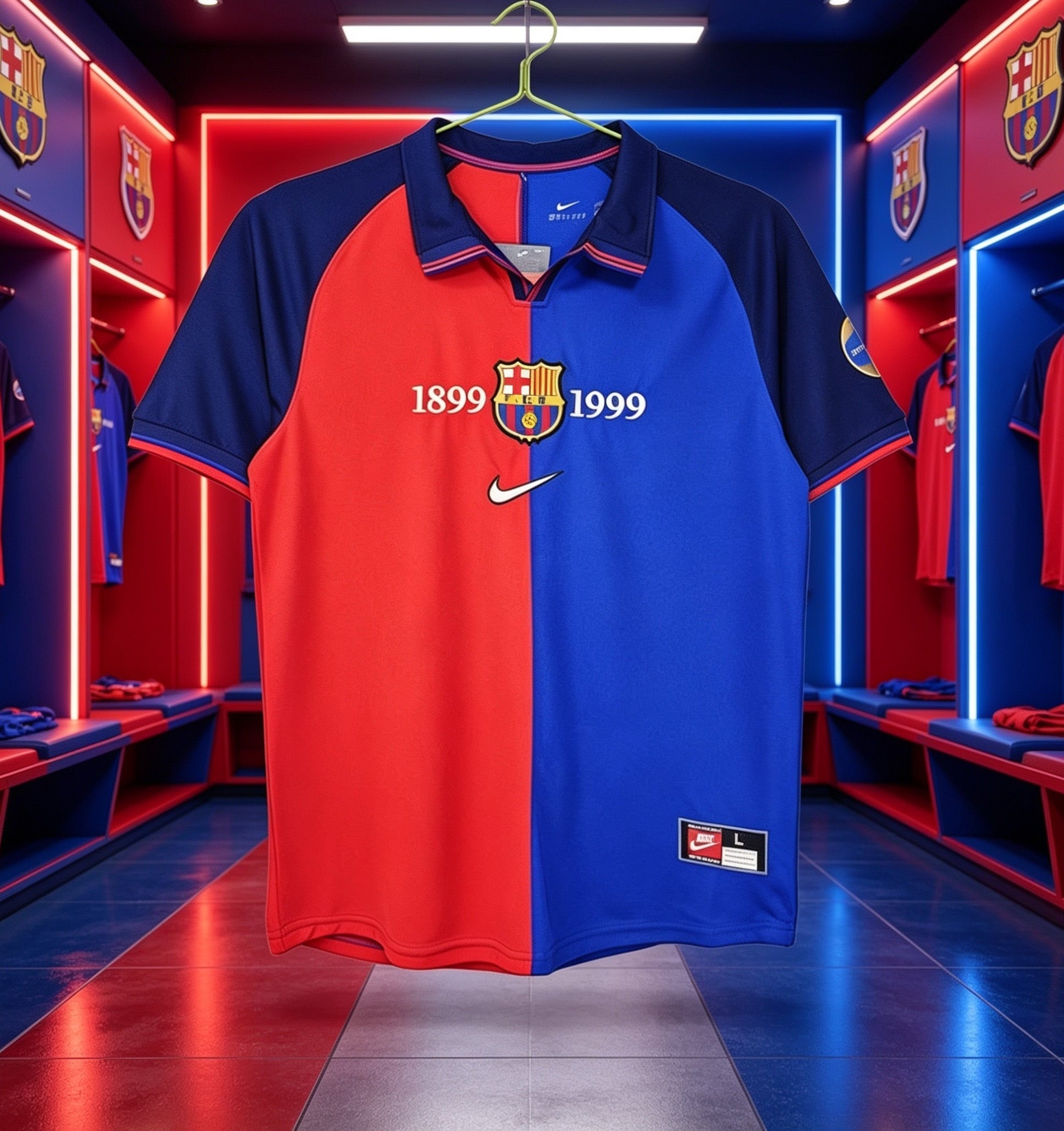 Barcelona Match Issue Champions League Home jersey 1999/00